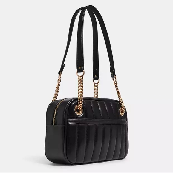 COACH Cammie Chain Shoulder Bag w/ Linear Quilting - Picture 11 of 11